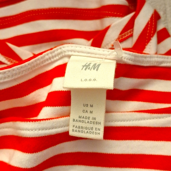 🌸Women's Red/White Striped Top - Picture 7 of 7